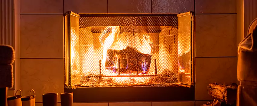 Mendota Hearth Landscape Fireplace Installation in Elkton, Maryland